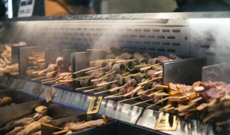 Photo Grilled skewers