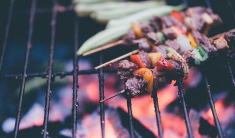 Photo Grilled skewers