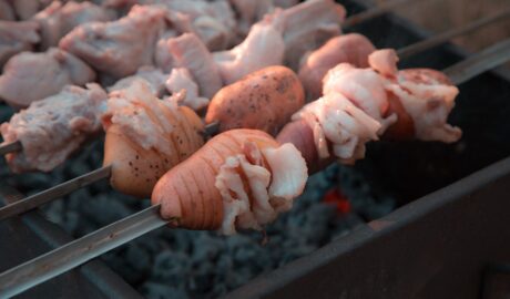 Photo marinate meat
