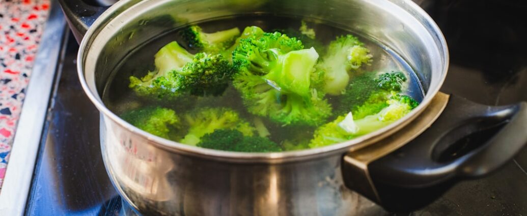 Photo steamed vegetables