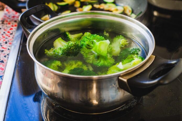 Photo steamed vegetables