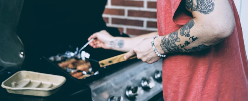 Photo grill gas terrace