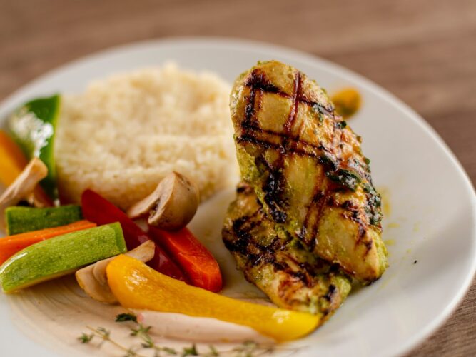 Photo grilled chicken breast