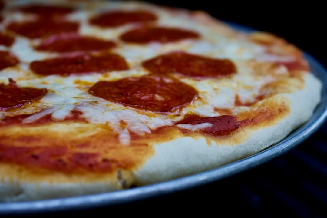 Photo grilled pizza