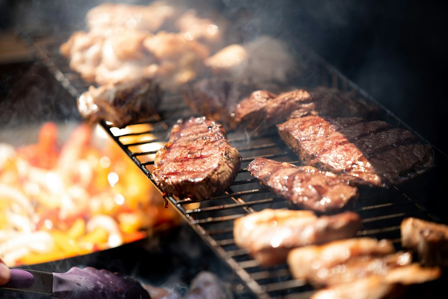 event hosting with barbecue
