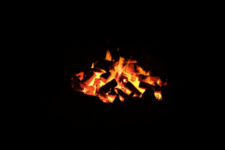 grilling with natural charcoal